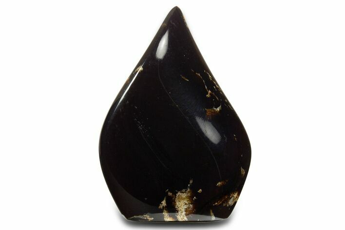 Polished Indonesian Blue Amber Flame #338018
